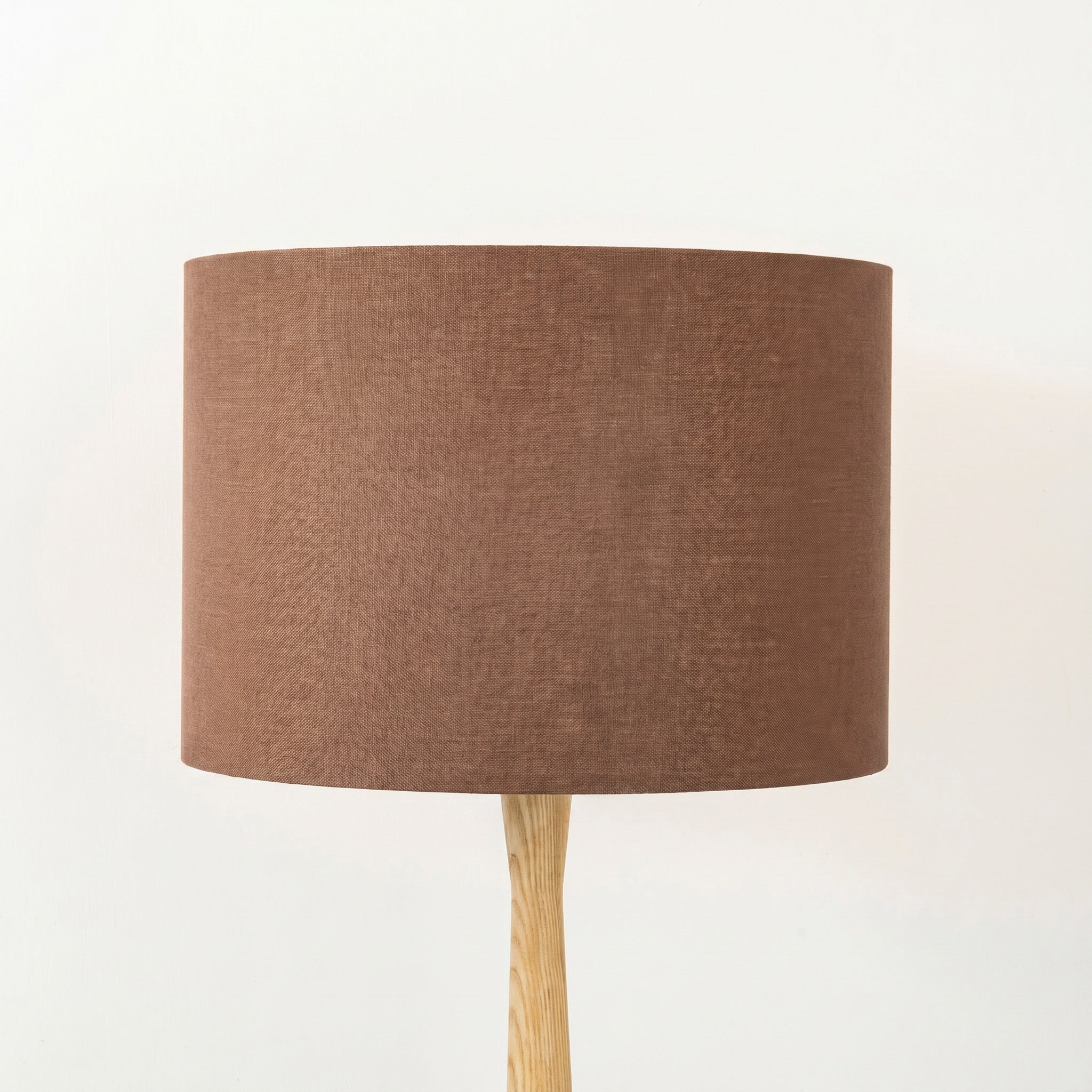 Cinnamon Brown Linen Lampshade