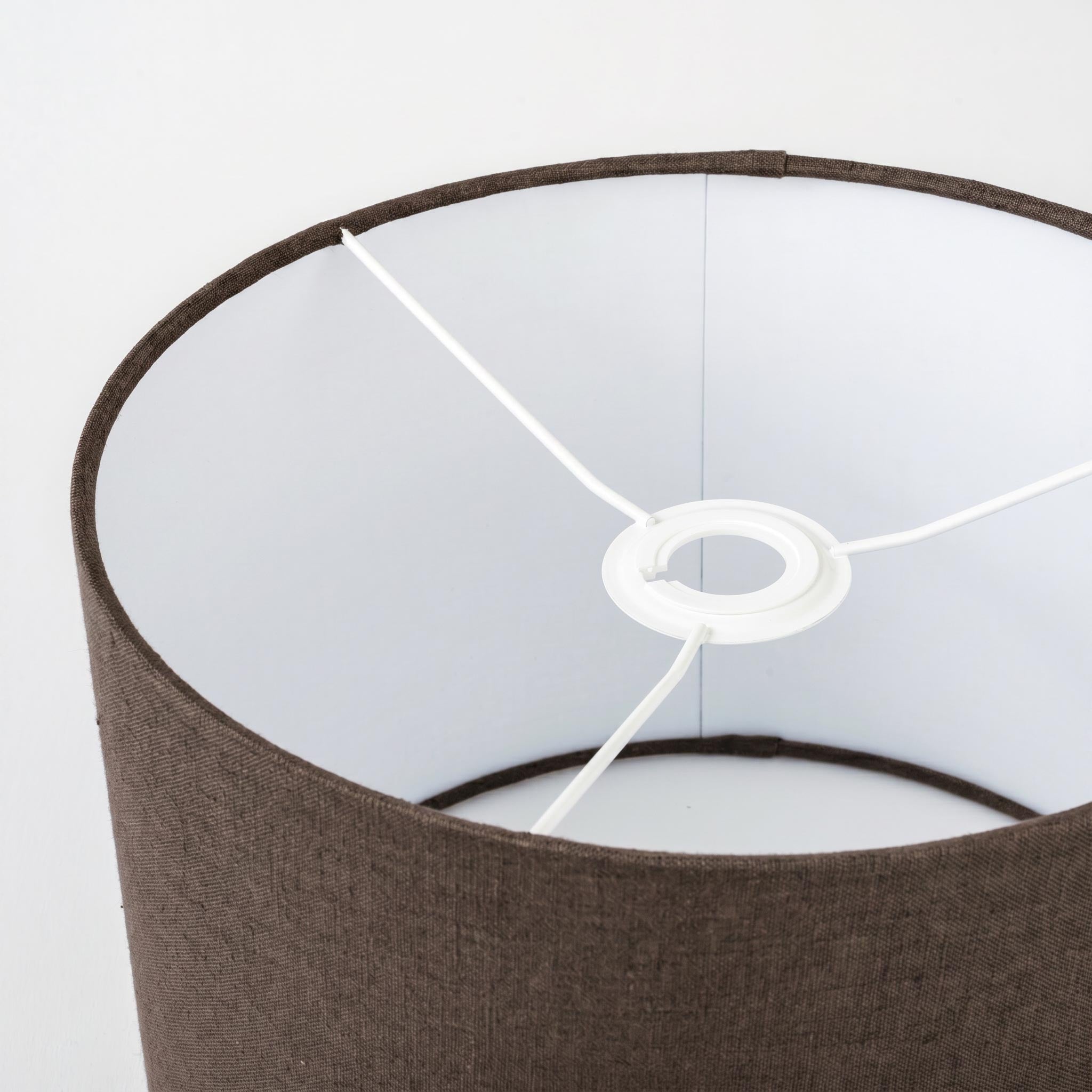Cocoa Brown Linen Lampshade