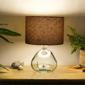Cocoa Brown Linen Lampshade