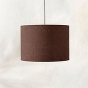 Dark Brown Linen Lampshade