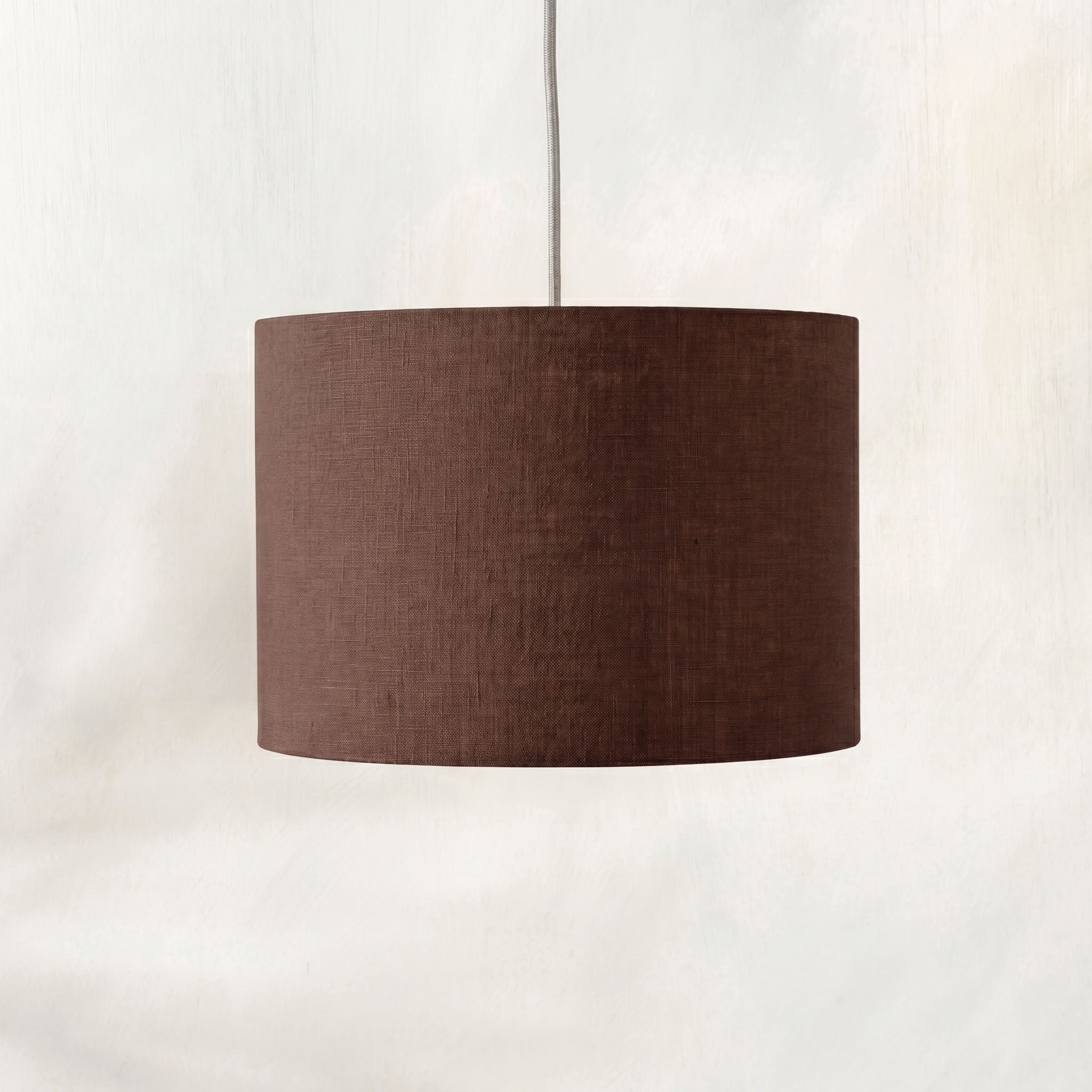 Dark Brown Linen Lampshade