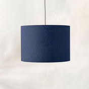 Dark Blue Linen Lampshade