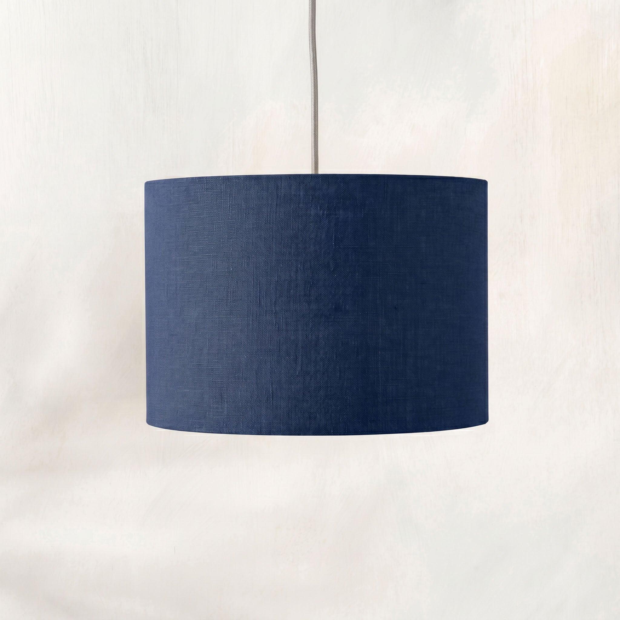 Dark Blue Linen Lampshade