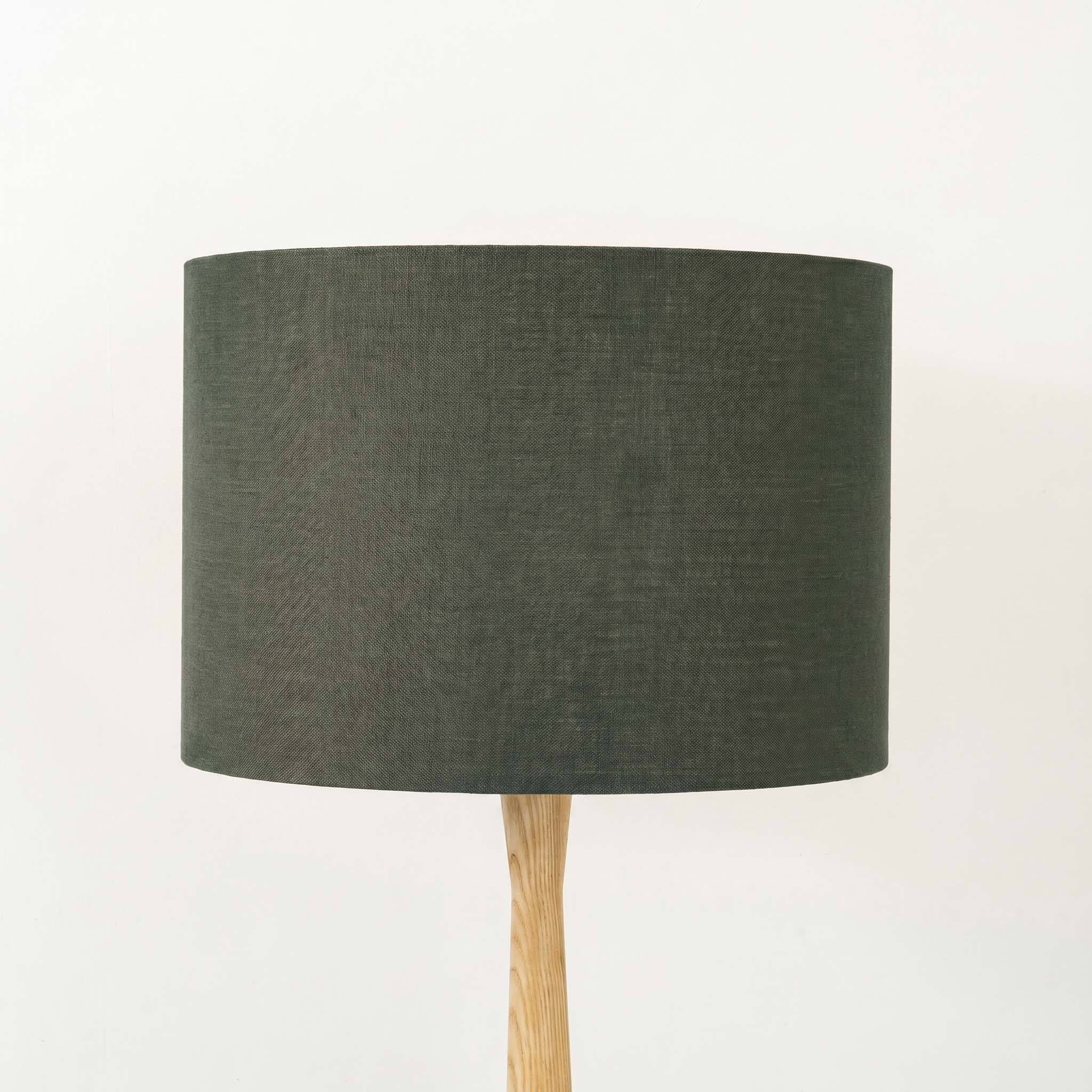 Dark Slate Green Linen Lampshade