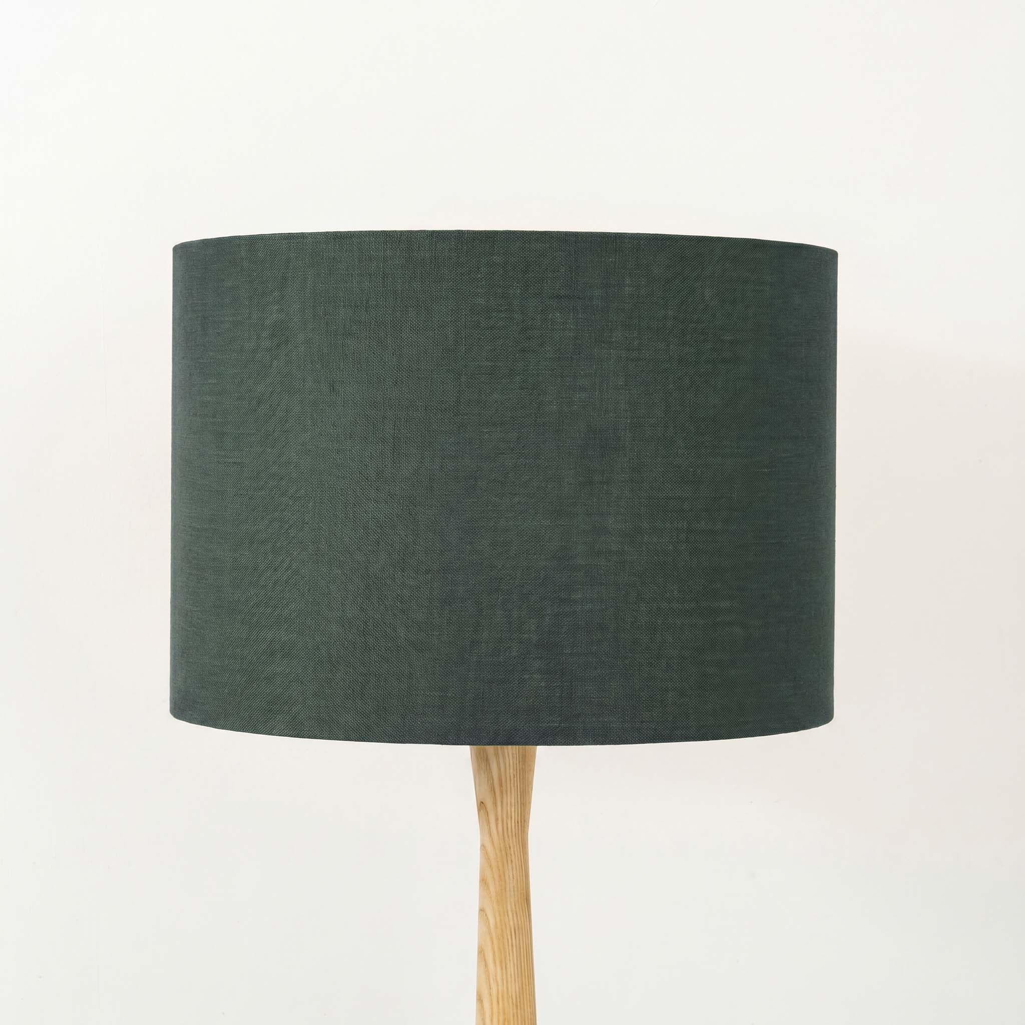 Dark Slate Green Linen Lampshade
