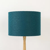 Deep Teal Linen Lampshade
