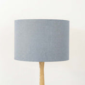 Dove Blue Linen Lampshade