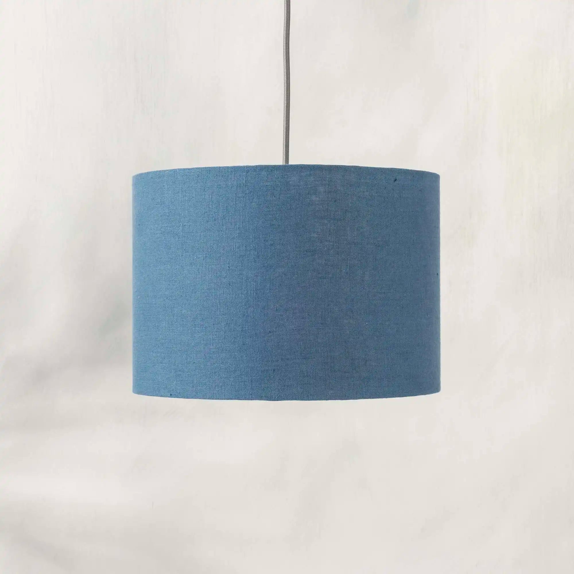 Dusty Blue Linen Lampshade