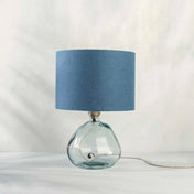 Dusty Blue Linen Lampshade