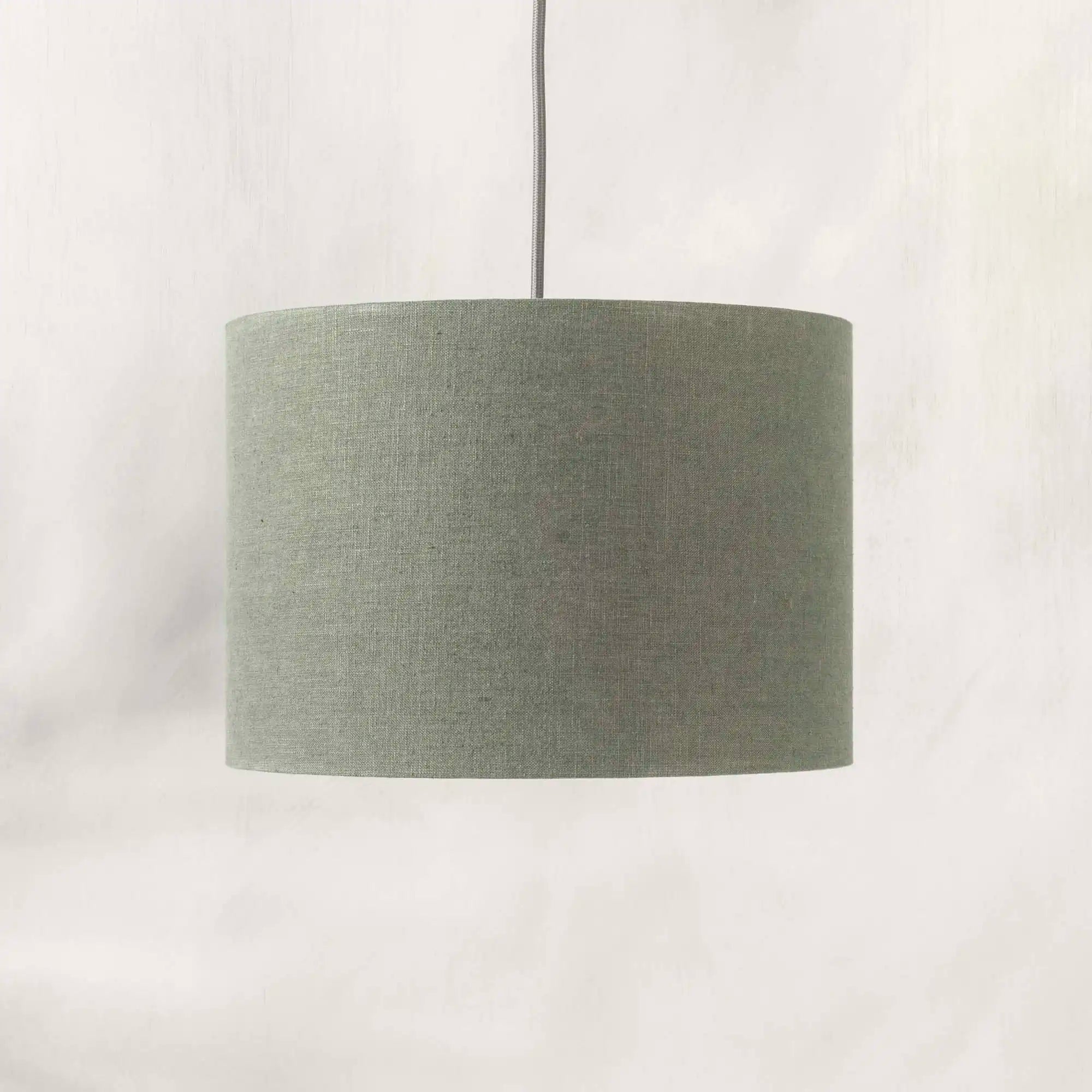 Dusty Sage Green Linen Lampshade