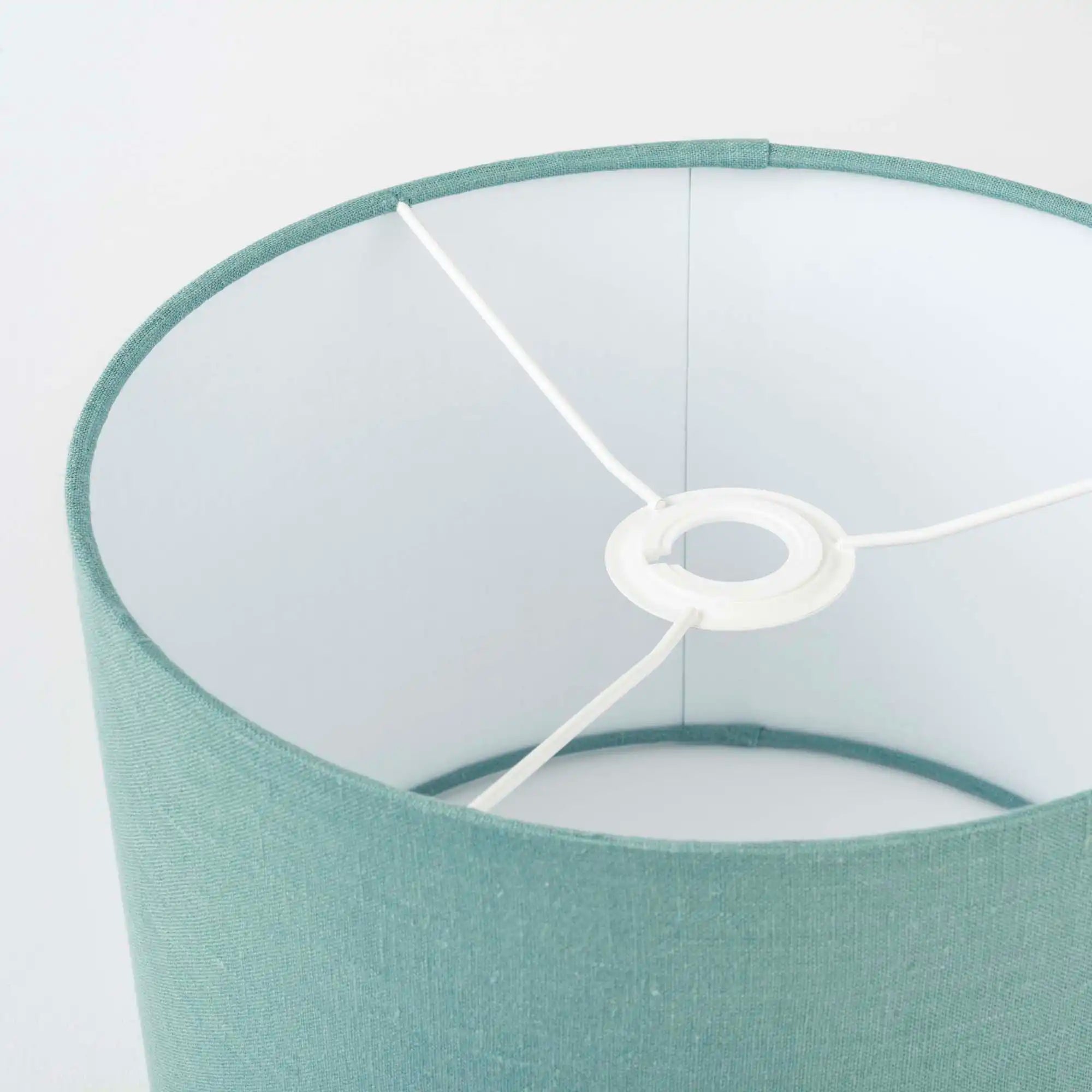 Dusty Turquoise Linen Lampshade