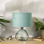 Dusty Turquoise Linen Lampshade