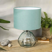 Dusty Turquoise Linen Lampshade