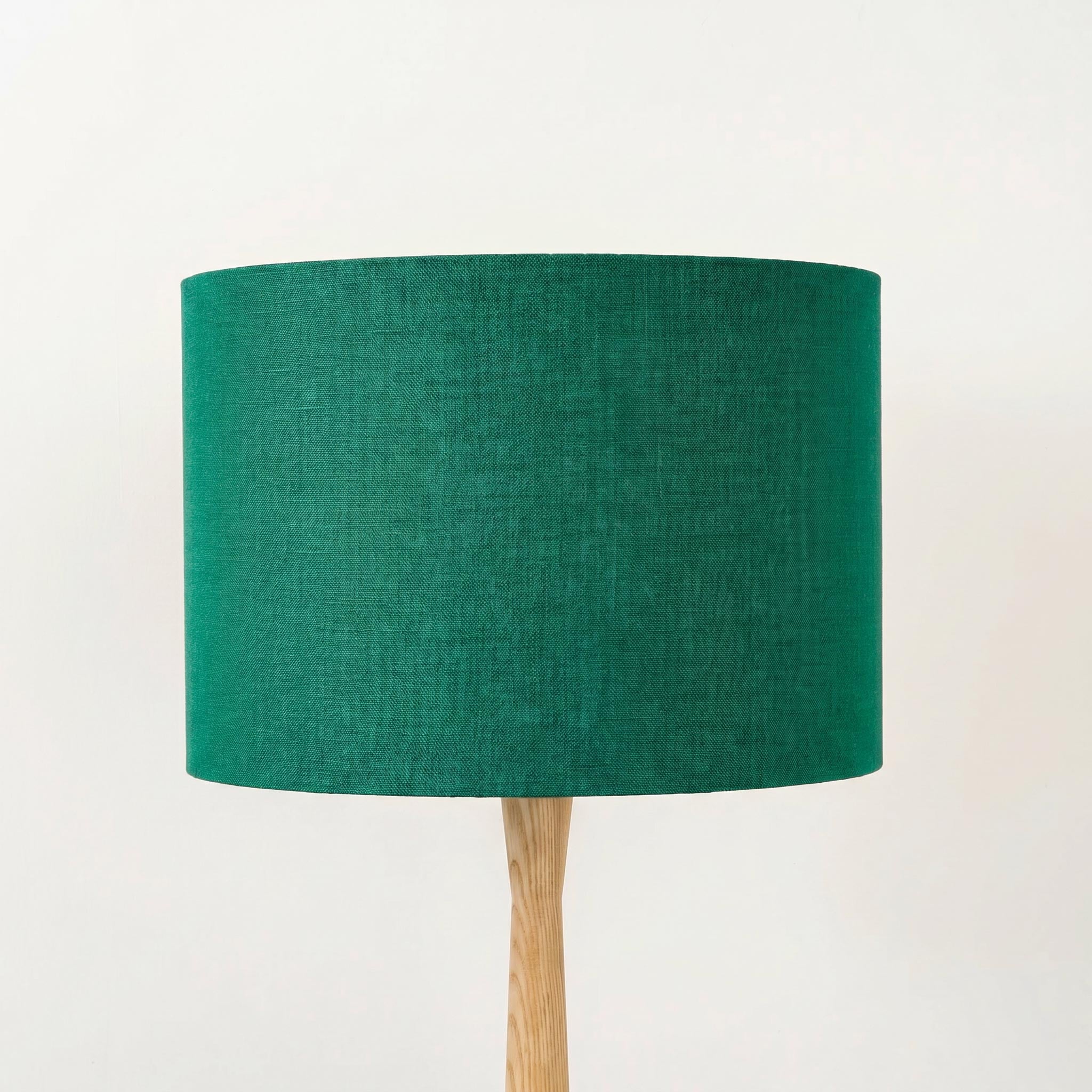 Emerald Green Linen Lampshade