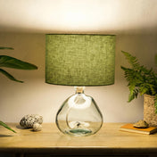 Fern Green Linen Lampshade