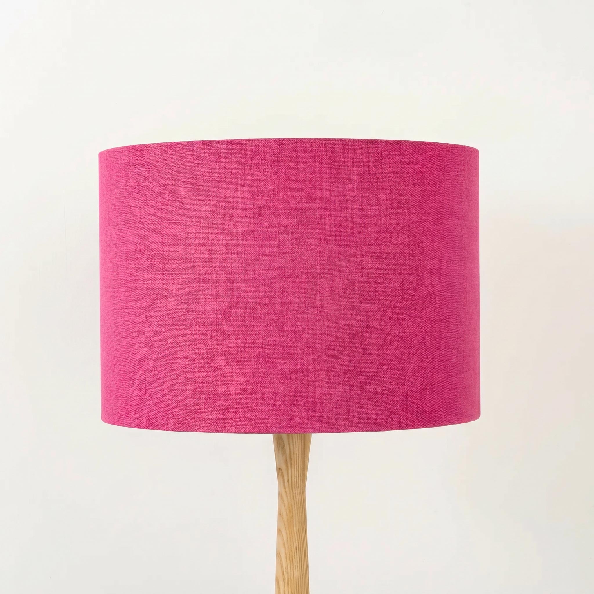 Fuchsia Pink Linen Lampshade
