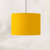 Golden Mustard Yellow Linen Lampshade