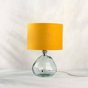 Golden Mustard Yellow Linen Lampshade