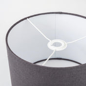 Graphite Grey Linen Lampshade