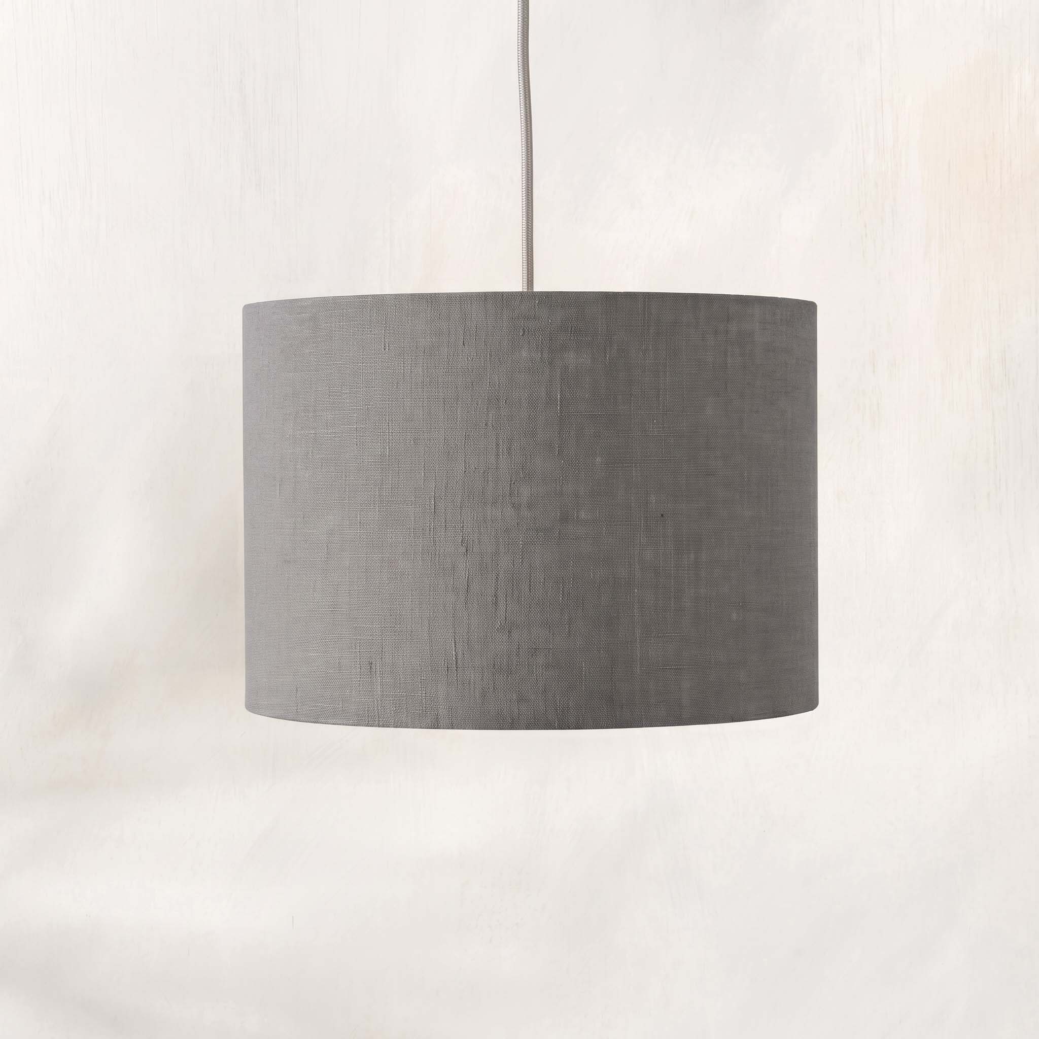 Grey Linen Lampshade