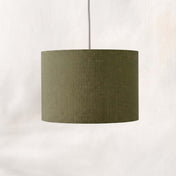 Khaki Green Linen Lampshade