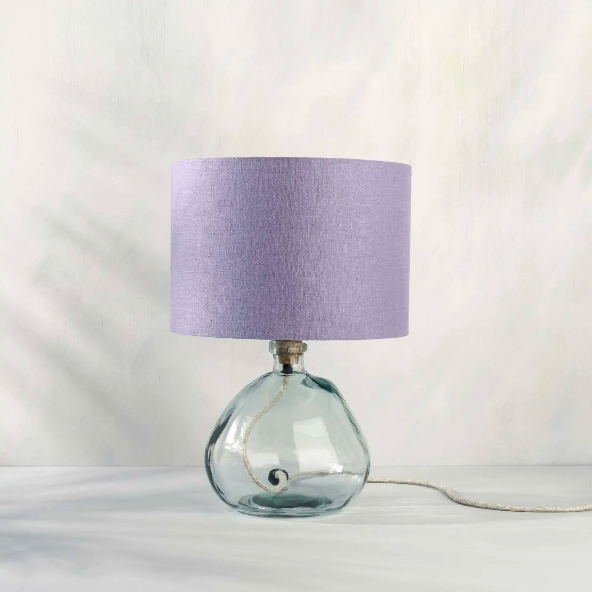 Lavender Linen Lampshade