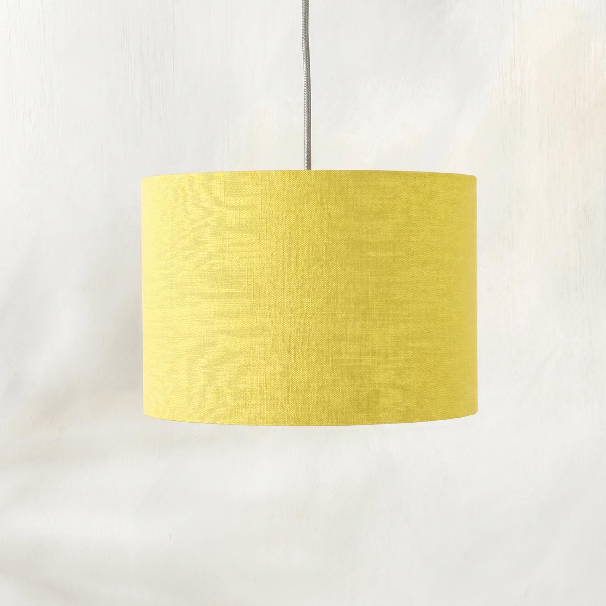Lemon Linen Lampshade