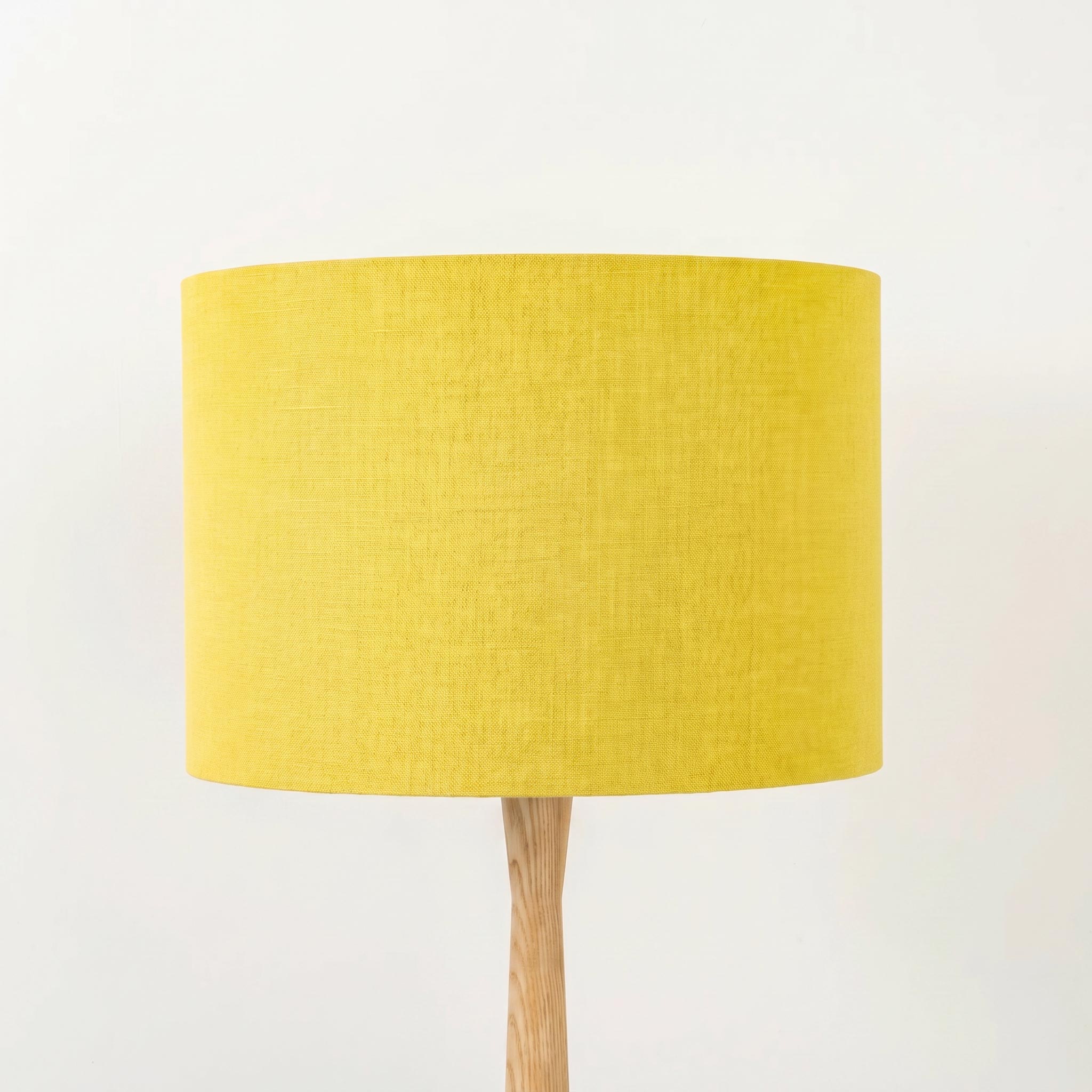 Lemon Linen Lampshade