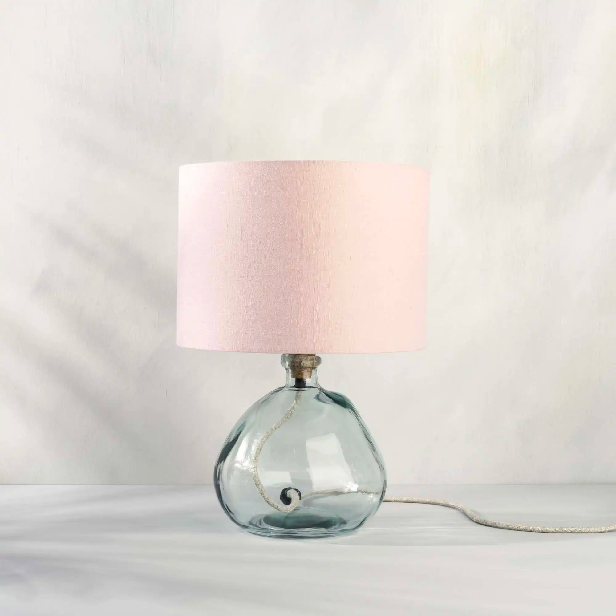 Light Dusty Pink Linen Lampshade