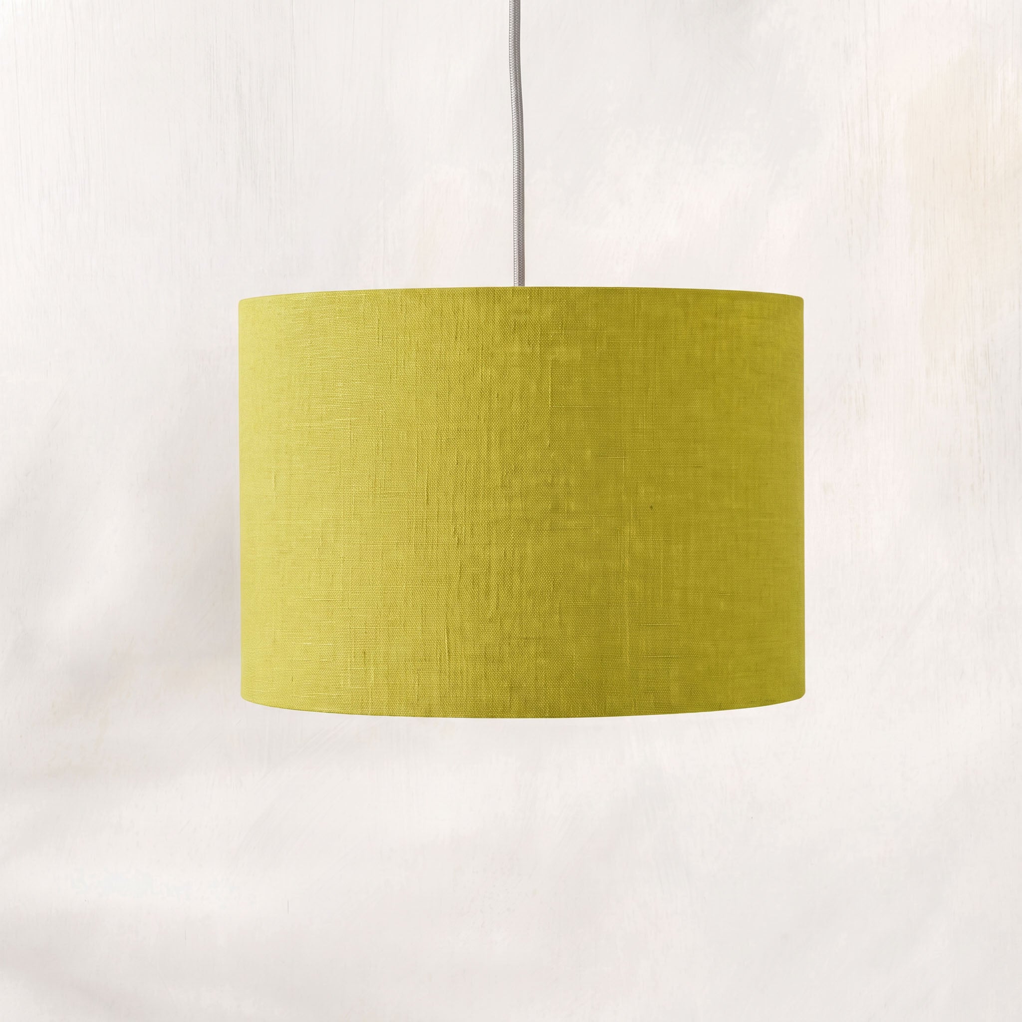 Lime Green Linen Lampshade
