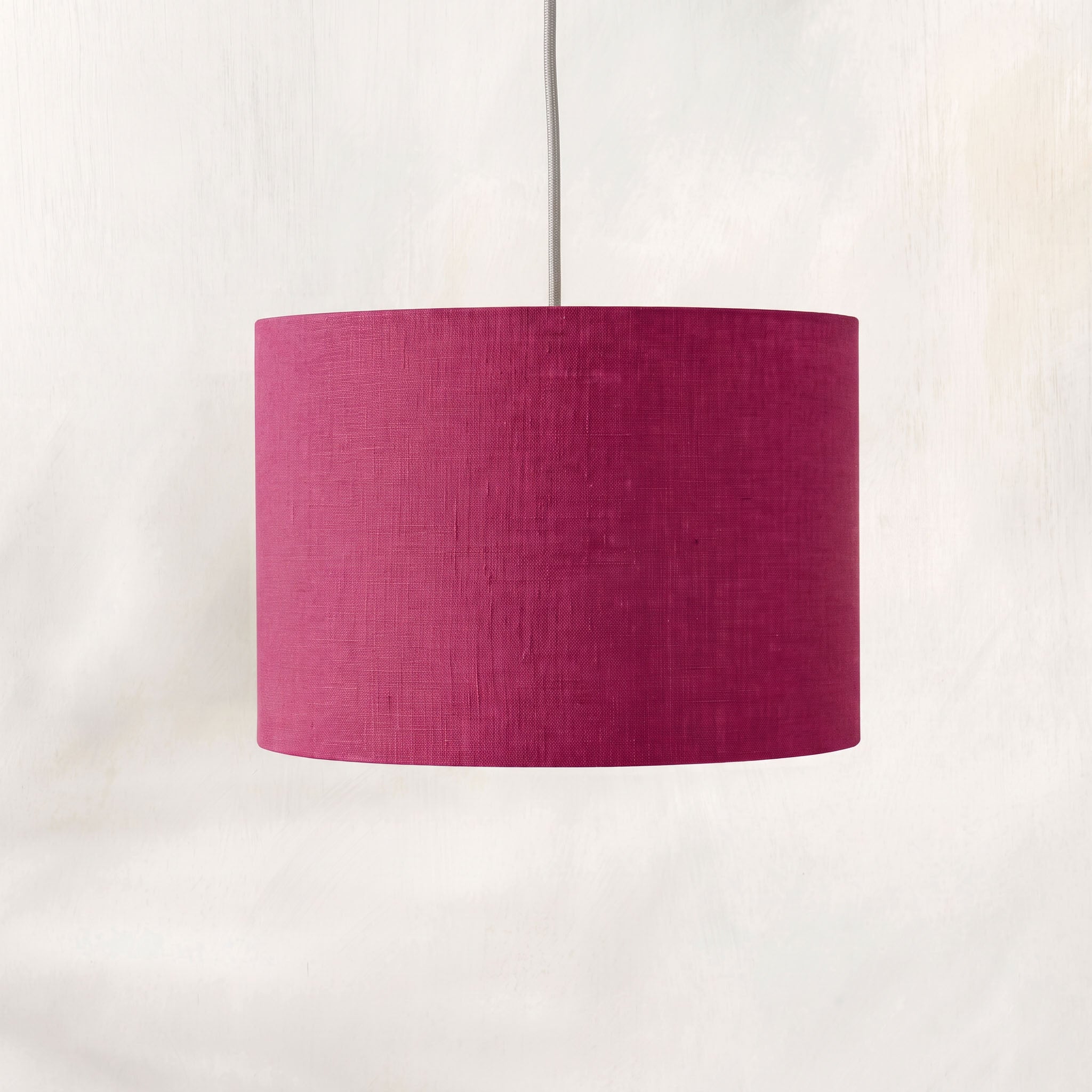 Magenta Linen Lampshade