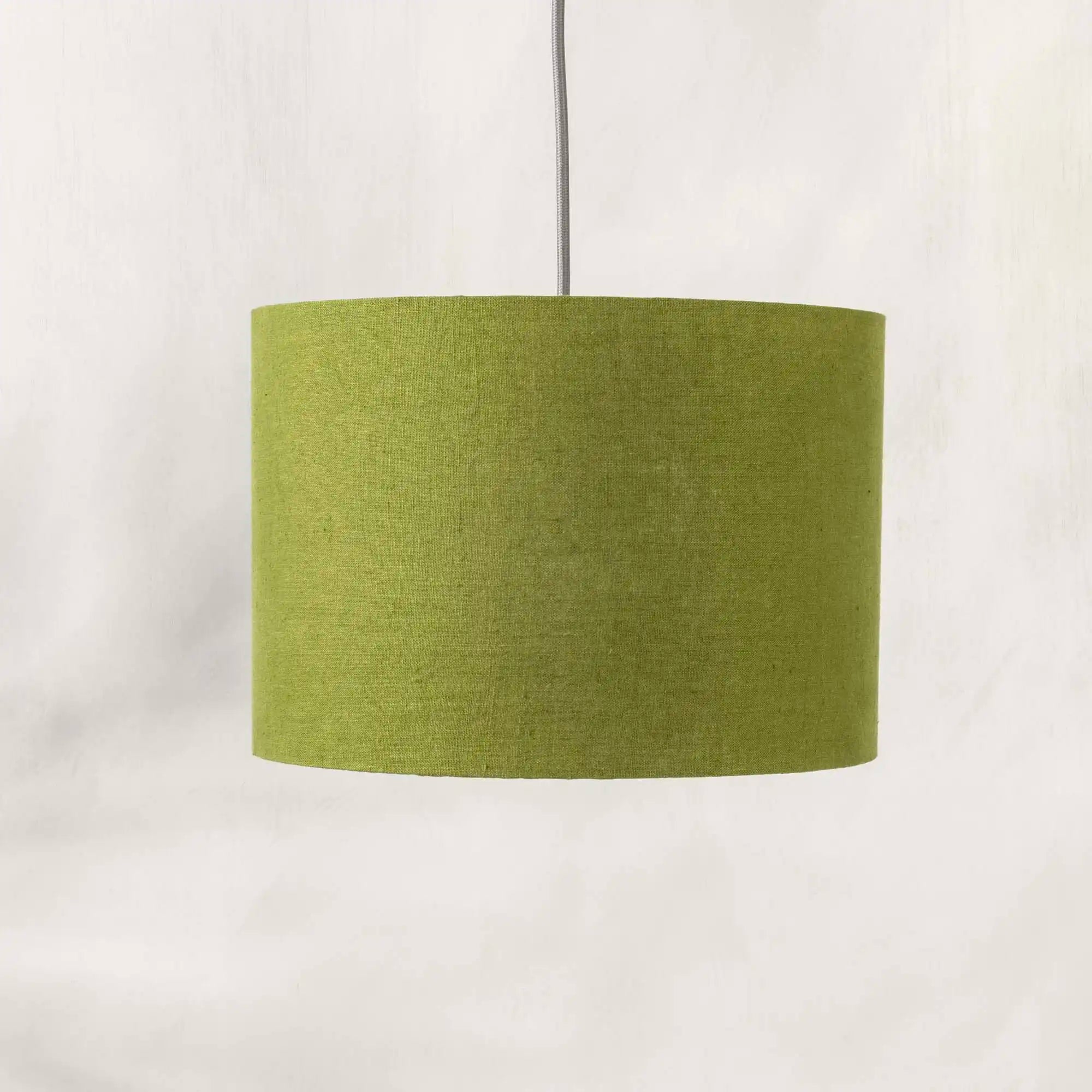 Moss Green Linen Lampshade