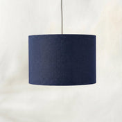 Navy Blue Linen Lampshade