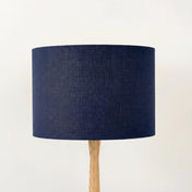 Navy Blue Linen Lampshade