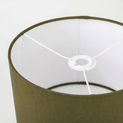 Olive Green Linen Lampshade