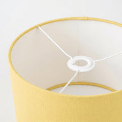 Pale Yellow Linen Lampshade