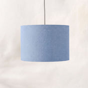 Powder Blue Linen Lampshade
