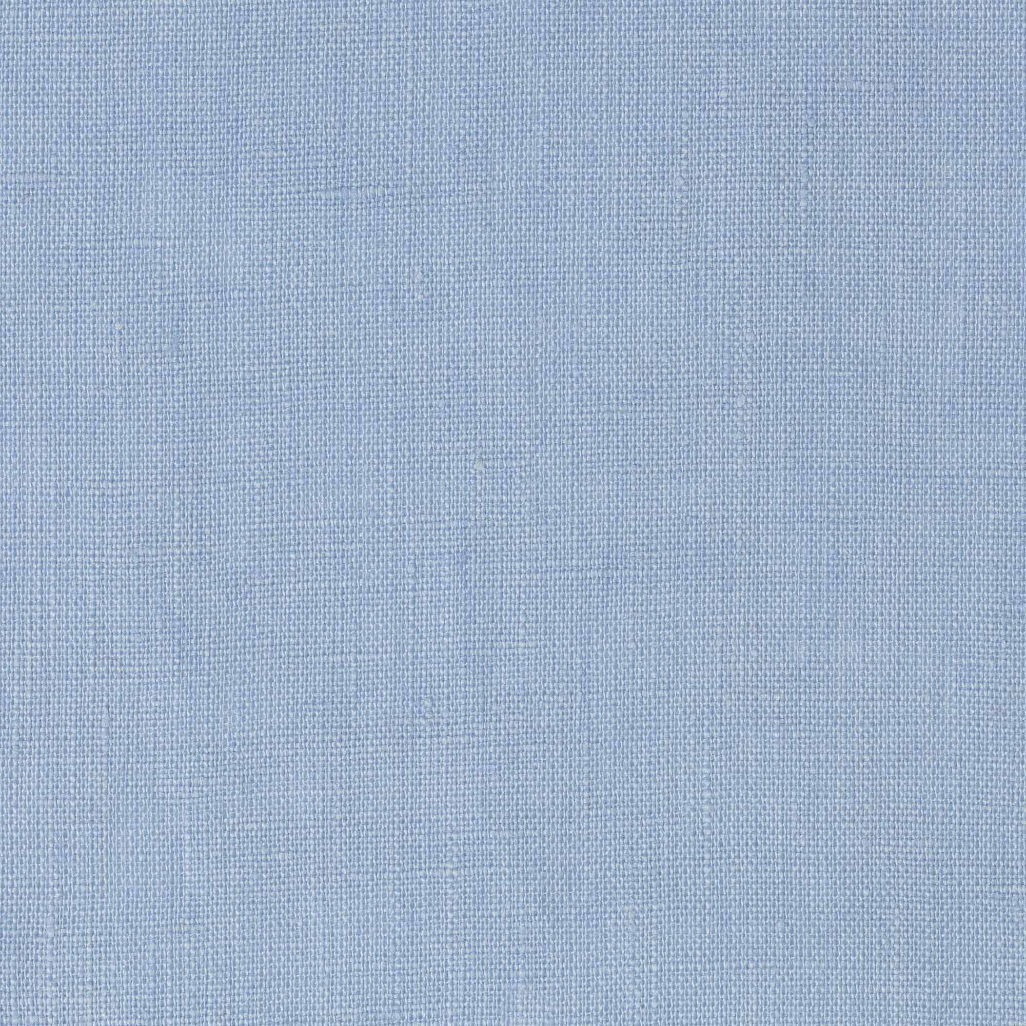 Powder Blue linen fabric, flat lay showing its natural weave, washed European flax