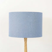 Powder Blue Linen Lampshade