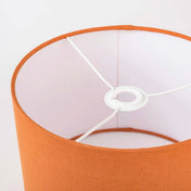 Pumpkin Orange Linen Lampshade