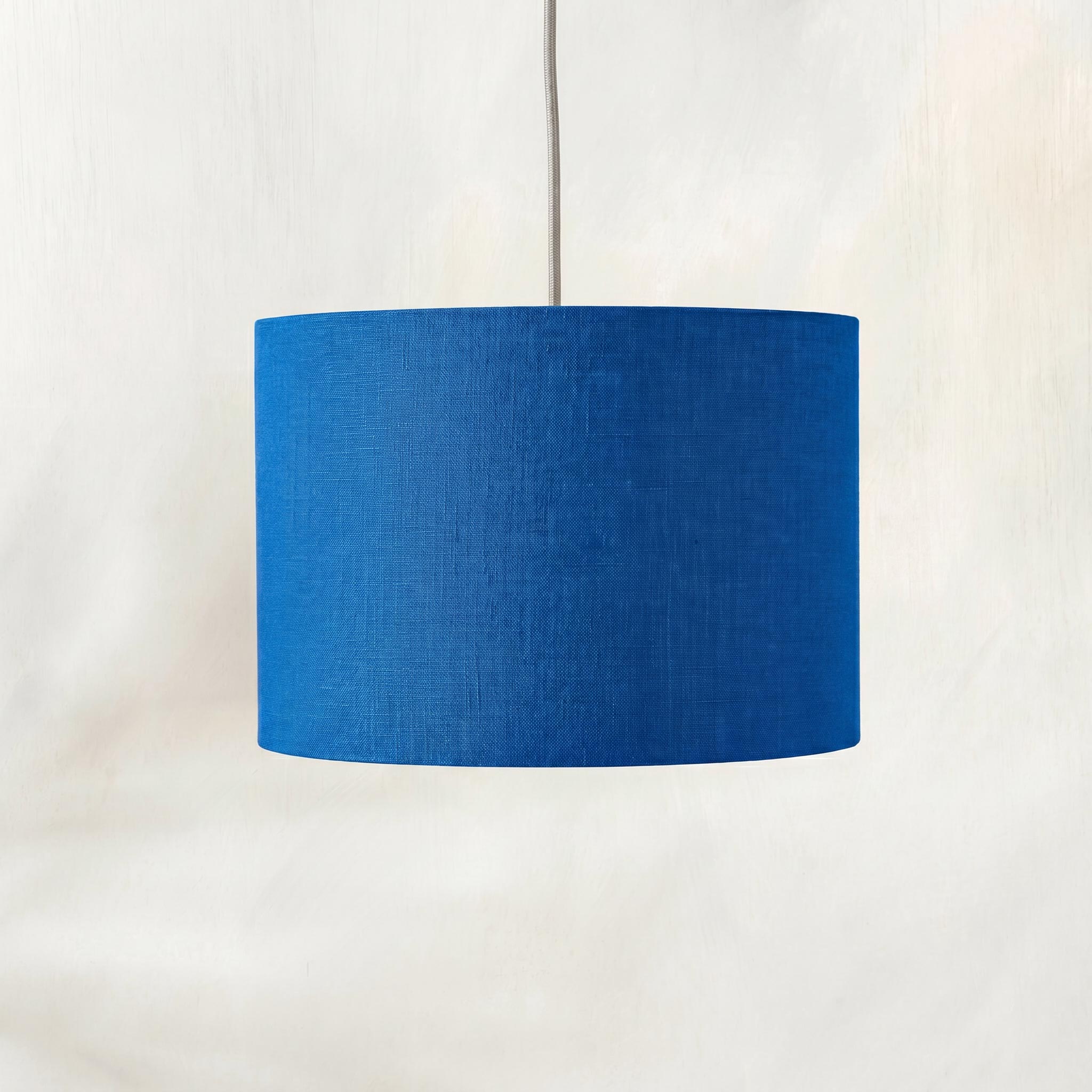 Royal Blue Linen Lampshade