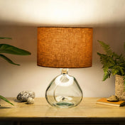 Rust Brown Linen Lampshade