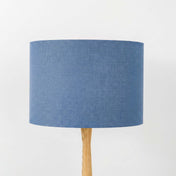 Steel Blue Linen Lampshade
