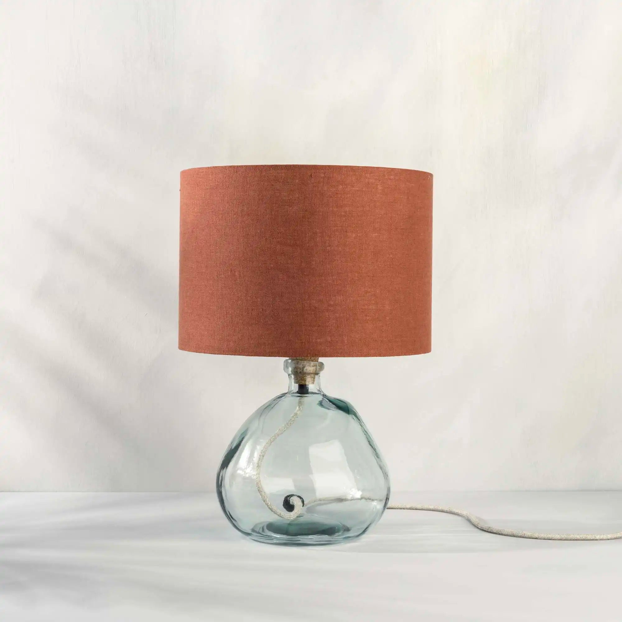 Terracotta Linen Lampshade