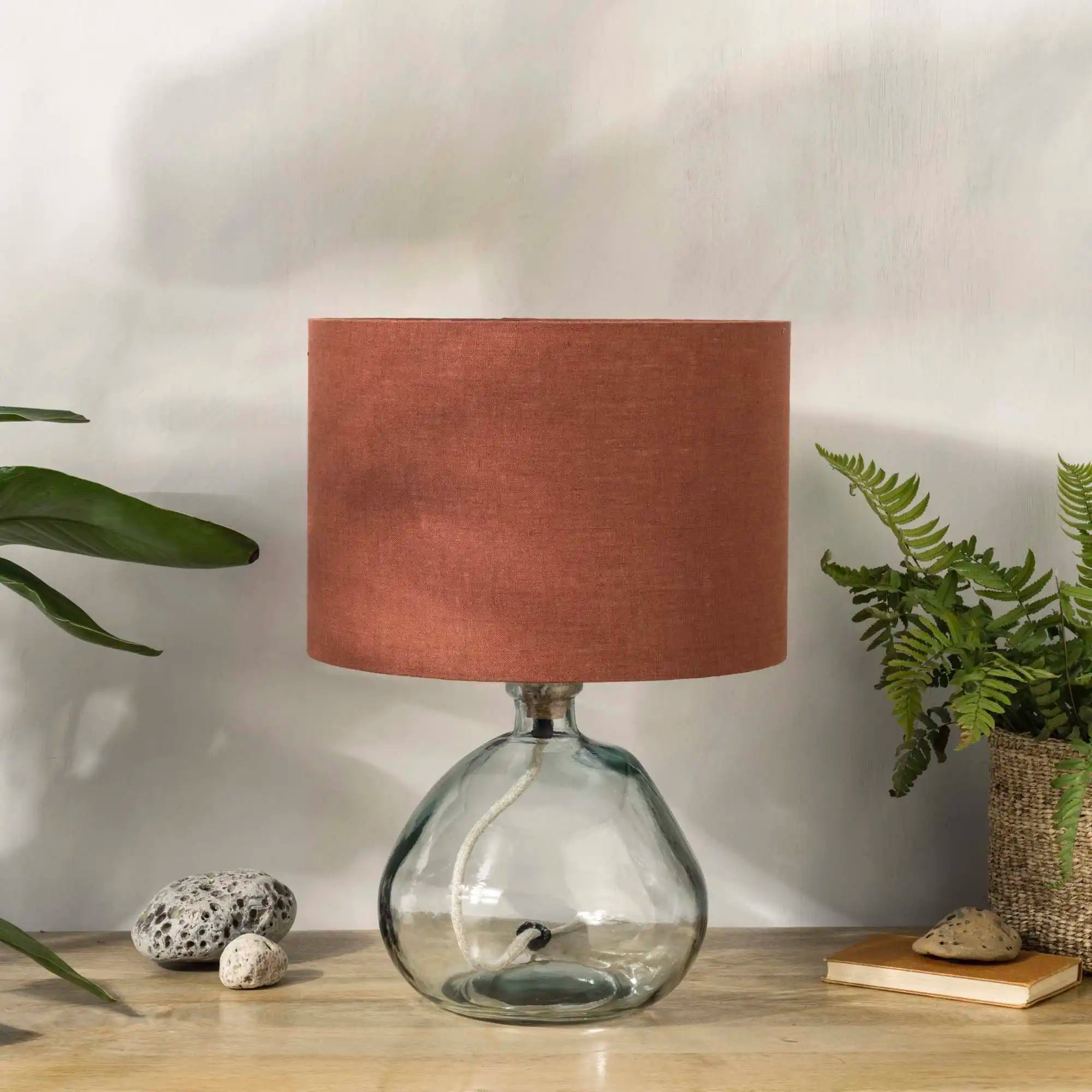 Terracotta Linen Lampshade