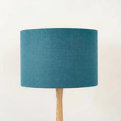 Turquoise Blue Linen Lampshade