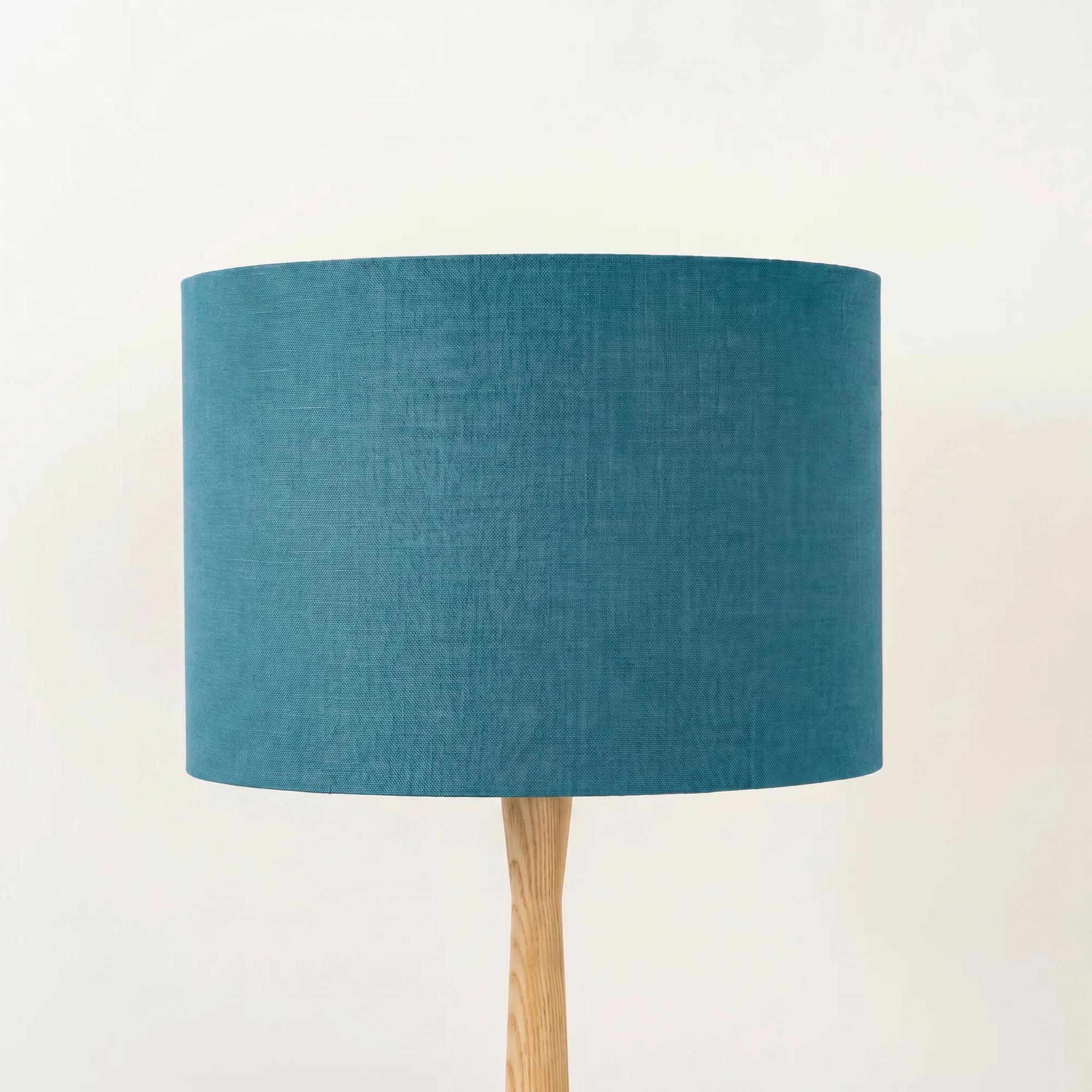 turqoise-blue-linen-lampshade-wooden-table-lamp.jpg