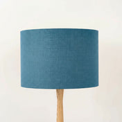 Turquoise Blue Linen Lampshade