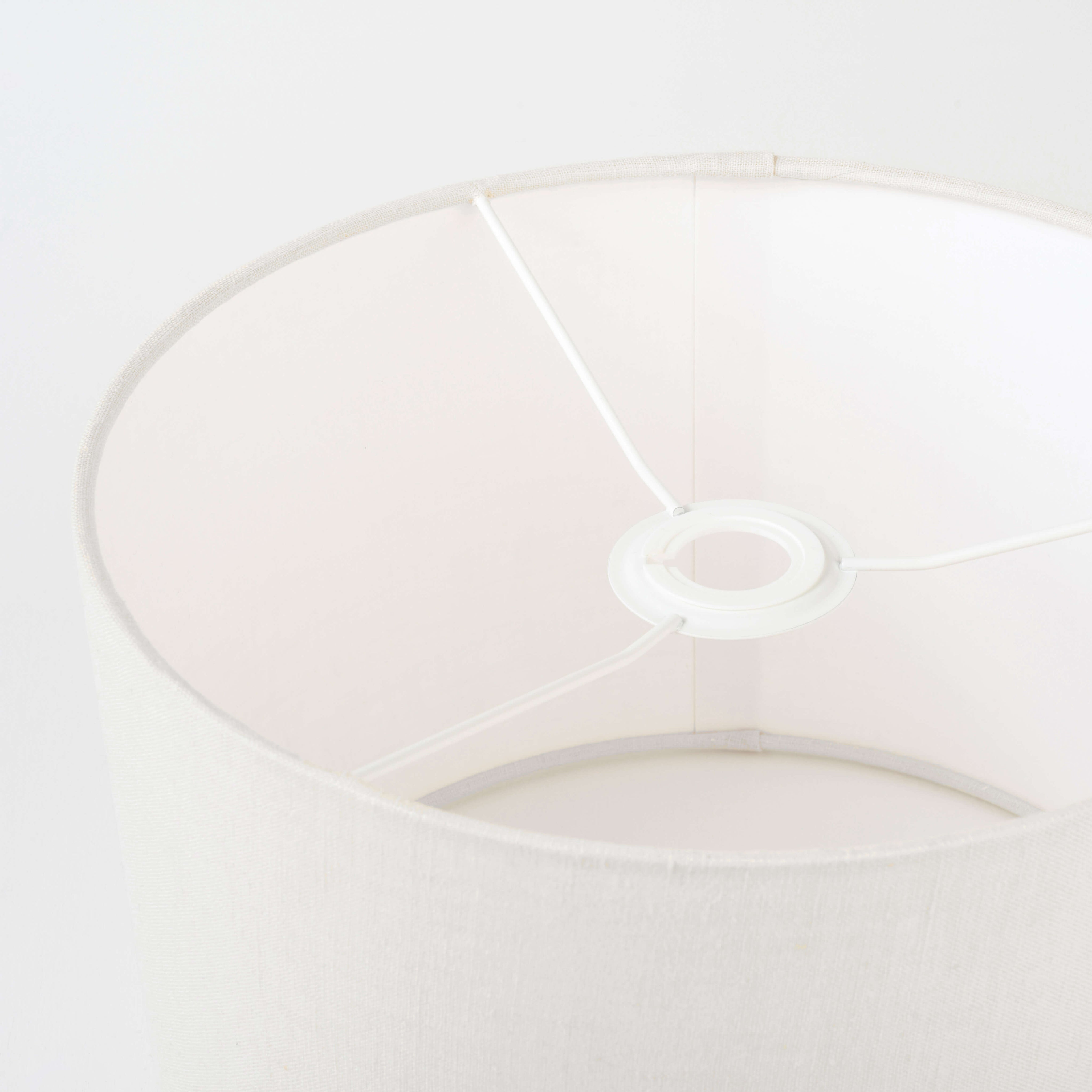 White Linen Lampshade