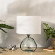 White Linen Lampshade